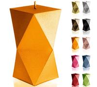 Candellana Handmade Geometric Candle Gift- Funny - Decorative Candle - Home Decor Gift Idea- Gifts for Friends - Cotton Wick - 25Hours Burning Time - Orange