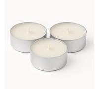 Candelo Scented Tea Lights Vanilla Crescent Set of 18 - Cream White, 4 Hours Burning Time, Diameter 3.8 cm, Height 1.7 cm - Christmas Candles & Winter Decoration in Aluminium Case