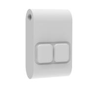 Candeo Kinetic Silicon Fob - 2 Button, White | RF Receiver Modules | Eco Friendly | Battery Free | Wireless Control | Versatile 2 Way System | Kinetic Push Button | Portable Home Control