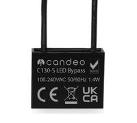Candeo LED Dimmer Bypass | Enhances Dimming Range | Compatible with Smart Dimmer Switches | Reduces Flickering & Afterglow