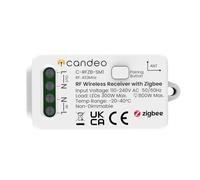 Candeo Wireless Smart Switch Receiver | Zigbee Compatible RF Module for use with Kinetic Switches & Fobs | Works with SmartThings, Hubitat, Home Assistant & Philips Hue