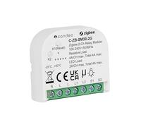Candeo Zigbee 2-Gang Switch Module | Compatible with Home Assistant & SmartThings Home System | Dual-Channel Smart Remote Lighting Control | LED & Incandescent Bulbs | Retrofit | Monitor Energy Use