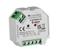 Candeo Zigbee - 2 Gang Switch Module (With Or Without Neutral)