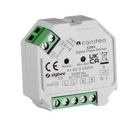 CANDEO Zigbee C203 Smart Dimmer Switch Module -LED & Halogen | Compatible with Alexa, Google Home, Philips Hue + Home Assistant, zigbee2mqtt | Up to 400W