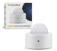 Candeo Zigbee Motion Sensor, White | PIR Smart Home Movement Detector with a Wide Range | Zigbee 3.0 Compatible with SmartThings, Home Assistant, zigbee2mqtt | Pet-Friendly, Long Battery Life