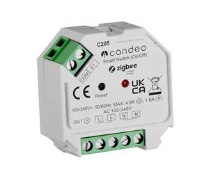 Candeo Zigbee Smart Switch Module | Wireless & Remote Control | Compatible with Alexa & Google Home + Home Assistant, zigbee2mqtt & other zigbee hubs | Versatile for Lighting & Appliances