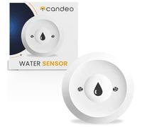 Candeo Zigbee Water Sensor, White | Smart Leak Detector | Zigbee 3.0 Compatible with Home Assistant, zigbee2mqtt, Huibtat | IP66 Waterproof, Wide Temperature Range, Long Battery Life & Easy Setup