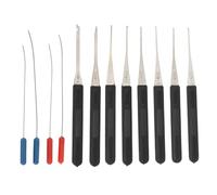 Candeon 12Pcs Broken Key Extractor Kit, 0.2-0.4mm Terminal Removal Tool Kit Broken Key Pick Tool Set, Terminal Pin Extractor for Repair Maintenance