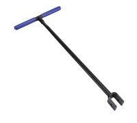 Candeon 17 Inch T-Handle Water Meter Key, CRV Steel Water Shut Off Tool for Main Supply Underground Valves, Heavy Duty Ergonomic Stop Tap Wrench for Plumbers DIY