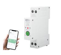 Candeon 1P 63A Tuya WiFi Smart Circuit Breaker Voice Remote Control Switch for Alexa Google Assistant (Color : Gray-1P-JT-63A)