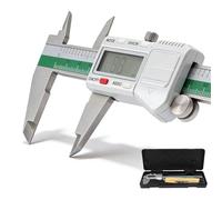 Candeon 6 Inch Digital Caliper Measuring Tool, 0.01mm Stainless Steel Electronic Micrometer Vernier Caliper, Lcd Digital Ruler With Inch/Mm/Fraction For Depth, Steps, Outer/Inner Diameter