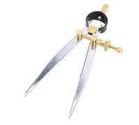 Candeon 6 Inch Spring Wing Divider Scriber Caliper, Adjustable Lockable Steel Divider Wing Leather Craft Compass Scribe Tool with Pen Holder, Woodworking Compass for Drawing Circles