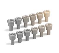 Candeon Drywall Dimpler Drill Bit - 10pcs Drywall Screw Setter Drywall Dimpler Magnetic PH2 Bits Drywall Bit Set CROS Screwdriver Bits Set for Plasterboard Screw Depth Stop Limit