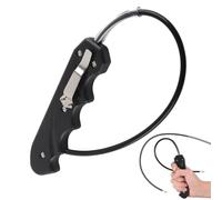 Candeon Motorcycle Whip, 16.7 Inch Portable Get Back Whip Bike Whip, Multi Purpose Motorbike Whip With Abs Handle And Stainless Steel Rope For Men Gifts