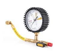 Candeon Nitrogen Gauge, HVAC Refrigeration Diagnostic Tool for R134a R22, R410a R32 AC System Pressure Tester with Replaceable Valve Head Car Central Air Conditioning Kit