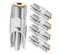 Candeon Pig Nipple Drinkers - 5pcs Stainless Steel Automatic Pig Nipple Drinker Waterer Copper Cap Duckbilled
