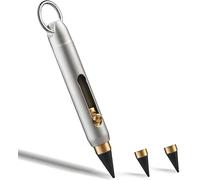 Candeon Ti Keychain Pen,Retractable Mini Graphite Alloy Pencil with 2 Nibs, Mini Infinity Pencil Erasable Portable Writing Sketching Lightweight Tool for EDC, Outdoor, Office