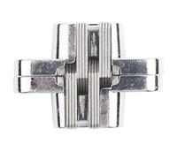 Candeon Zinc Alloy Hidden Hinges Invisible Concealed Cross Door Hinge Bearing Silver (M)