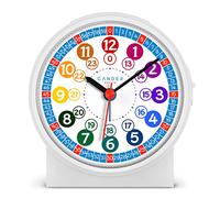 Cander Berlin MNU 1009 S Children's Alarm Clock Children Silent Blue Learning Clock Children's Clock Light Snooze Table Clock Lighting Low Noise Snooze