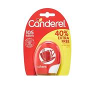 Canderel Low Calorie Sweetener Tablets - 105 Count | Diabetic Friendly, Zero Sugar, Perfect for Coffee & Tea (PACK OF 1)