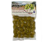 Candia Crop Greek Green Olives Stuffed with Garlic, Pack of 5 x 200g (Total: 1 kg)