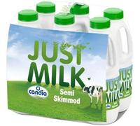 Candia Just Milk UHT Semi-Skimmed Milk, 12 x 1L - By Shop 4 Less