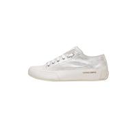 Candice Cooper Nuanced Leather Sneakers, White/Silver, 6.5 UK