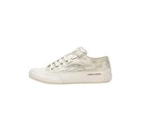 Candice Cooper Rock S-Leather and Suede Sneakers, Gold, 6 UK
