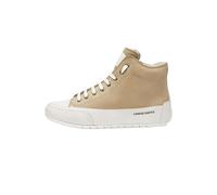 Candice Cooper Suede Leather Ankle Sneakers, Beige, 9.5 UK