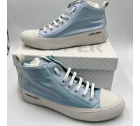 Candice Cooper Women’s Light blue metallic leather trainer boots BNIB Size UK 10