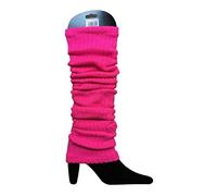 Candid Styles® Girls Bright Plain Neon 80s Party Club Dance Stretch Fit Comfort Plain Ankle Leg Warmers Yoga Sports Dance Accessory(Pink)