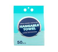 Candid Styles Hangable Kitchen Towels 50pcs - Reusable & Washable Dish Cleaning Cloths, Strong Oil-Absorbing Wipes, Space-Saving Hanging Design for Kitchen, Dishes, Stovetops & Home Cleaning