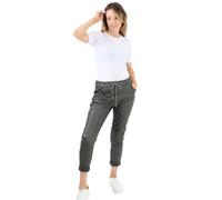 Candid Styles Italian Wet Look Ladies Faux Leather Magic Pants Drawstring Joggers Disco Super Stretchy Casual Womens Comfy Trousers (Khaki, 16-22)