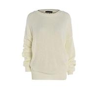 Candid Styles Ladies New Plain Chunky Knit Loose Baggy Oversized Jumper (Cream# UK 16-18