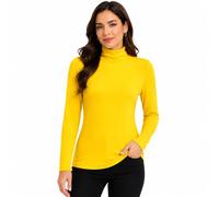 Candid Styles Ladies Polo Roll Neck Long Sleeve Turtle Neck Plain Jumpers for Women Top 8 26