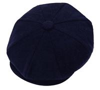 Candid Styles® Men Women's Classic Wool Blend Herringbone Newsboy Cap, Vintage Baker Boy Hat Unisex Peaky Style All-Season Wear Hats (Blue-G154-HT831440, XXL)