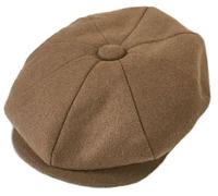 Candid Styles® Men Women's Classic Wool Blend Herringbone Newsboy Cap, Vintage Baker Boy Hat Unisex Peaky Style All-Season Wear Hats (Tan-HT387934, S)