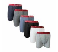 Candid Styles® Mens Neon Waist Band Boxers Classic Underwear Assorted Colors Shorts Elastic Waistband Button Fly Underwear Soft & Breathable Briefs In 3 Pairs, 6 Pairs, 12 Pairs