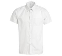 Candid Styles® Pack of 1 Boys School Uniform Short Sleeve White Shirts, Kids Plain Button-Down Formal Shirt with Chest Pocket Collar 14"