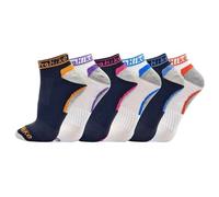 Candid Styles® Pack of 6 Womens Trainer Socks, Ladies Girls Cotton Ankle Sports Walking, Running, Hiking, Cycling, Anti Blister Short Socks (Style No 3539, 4-7)