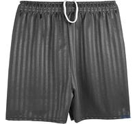 Candid Styles® Shadow Stripe School PE Shorts Kids Boys Girls Summer Gym Sports Football Games Cycling Shorts(Black, 3-4 Years)