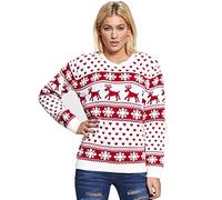 Candid Styles Womens Festive Merry Christmas Ladies Novelty Fairisle Penguin Reindeer Santa Snow Xmas Jumper