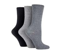 Candid Styles® Womens Gentle Grip Diabetic Socks Ladies Soft Cotton Honey Comb Top Non-Elastic Loose Top Socks | Hand Linked Toe Seams Socks In 3Pairs, 6 Pairs, 9 Pairs 12 Pairs UK 4-8
