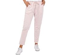 Candid Styles Womens Magic Super Stretch Plain Italian Trousers Ladies Crushed Casual Leggings Look Joggers Pants One Size (UK, Numeric, 8, 14, Regular, Regular, Blush)