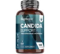 Candida Support - 180 Capsules - 3 Months Supply - With a Blend of 9 Botanicals, 1 Plant-Derived Compound, 3 Key Nutrients & 2 Probiotics - Non-GMO & Gluten-Free - Candida Supplement - Vegan-Friendly
