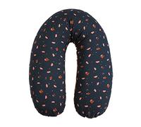 CANDIDE - Maternity Pillow, Breastfeeding, Pregnancy Pillow, Multi-function, Pregnancy Bolster, Removable, Cover, Reversible, Machine Washable, Made in France, 69 x 44 x 14 cm (Flowers/Cassonade)