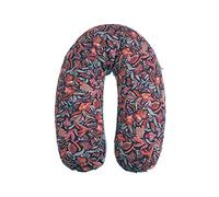 CANDIDE - Maternity Pillow, Breastfeeding, Pregnancy Pillow, Multi-function, Pregnancy Bolster, Removable Cover, Reversible, Machine Washable, Made in France, 69 x 44 x 14 cm (Floral/Green)