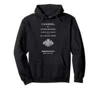 Candide or Optimism Voltaire Title Page T-Shirt Pullover Hoodie, Adult Unisex, Black, Small