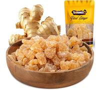 Candied Ginger in Cubes | 1 Kg of Ginger Candies of Natural Origin | Dehydrated Ginger Chunks with Cane Sugar | Ideal for Recipes | Diced Ginger 2.2 Lbs | Resealable Bag | Dorimed