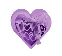 Candies Packaging Box For Sweets Wedding Valentines Day Packing Box Party Favor Hollow Out Heart Presents Box Packaging Boxes White Blue Purple 9x8x3cm